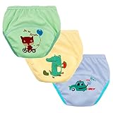 Enfants Cheris　トレーニングパンツ ベビー 男の子 女の子　中股6層 3枚組　4枚組 オーガニックコットン　可愛い　高吸水 通気性　-A-100