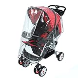 Domybest ベビーカー レインカバー 雨 風対応 防ほこり 透明