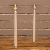 DARICE DT6204-12W David Tutera LED Light Taper Candles, 11-Inch, White, 2 Per Pack by Darice [並行輸入品]