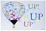 The Kids Room by Stupell "Watercolors Up Hot Air Balloons" Wall Plaque Art [並行輸入品]