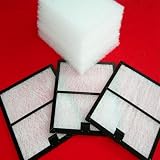 レンジフード換気扇深型専用枠３枚組 ヨコ幅297mmxタテ347mm＆グラスファイバーフィルタ（コスモフィルタ）１２枚ＳＥＴ