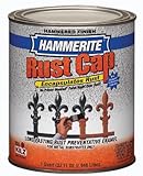 Masterchem 43125 Hammerite RustキャップRust予防ペイントHammeredダークブルー1 Qt