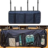 horolas Car Back Seatトランクオーガナイザー、省スペースBackseatストレージ、MultipurposeメッシュポケットHanging Backseat Cargoコンテナオー