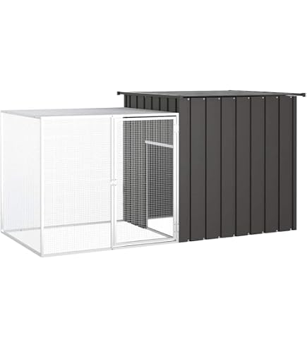 Amazon | 鶏小屋、大型鳥小屋、高密度フェンス、特大屋内スペース
