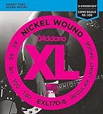 D'Addario EXL170-5 5弦 ロングスケール Regular light(45-130) ダダリオ ベース弦 EXL-170-5 【国内正規品】