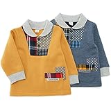 【アウトレット】 La Chiave トレーナー(80～130cm) キムラタンの子供服 カラシ 90 ( 53354x53554-144 )