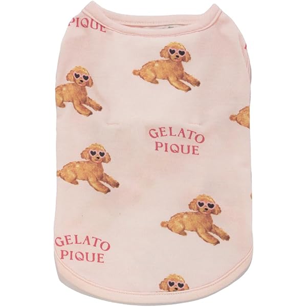 【美品】gelato pique　チワワ　ワンピース gelato pique 犬 服 「CAT＆DOG」ベビモコチワワジャガードプル