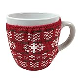Extra Large醜いクリスマスセーターコーヒーマグレッド