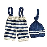 Zhhlinyuan Fashion Newborn Baby Crochet Knit Photo Photography Prop Hat Pants Set Costume Clothes 21