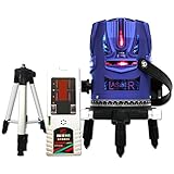 恒昌光電 8ライン レーザー墨出し器+受光器+エレベーター三脚セット GPS-8G 4垂直・360°水平 10倍明るい 防塵・防滴 墨出し器 フルライン測定器