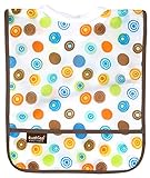 Rib-Neck Waterproof Bib Infant, White Circles by Kushies