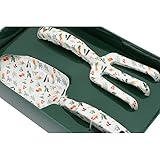 (シージービー・ギフトウェア) CGB Giftware Vegetable Patch 熊手とシャベルセット ガーデニング用品 ギフト (ワンサイズ) (ホワイト)