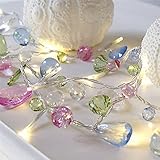 10 led模造クリスタル宝石アクリルストリングライト電池diyの装飾クリスマスパーティー、結婚式、庭のために運営