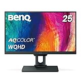 BenQ PD2500Q デザイナー向けモニター (25インチ/WQHD/IPS/sRGB 100%/Rec.709 100%/DP,DP(out),miniDP,HDMI搭載/AQCOLORシリーズ)