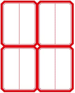 Amazon Co Jp ディーハウ 名前ラベル 手書きカラーラベル 防水 分類用 ステッカー 名前タグ 分類用 名札ラベルシール おしゃれ 100枚入 04レッド 文房具 オフィス用品