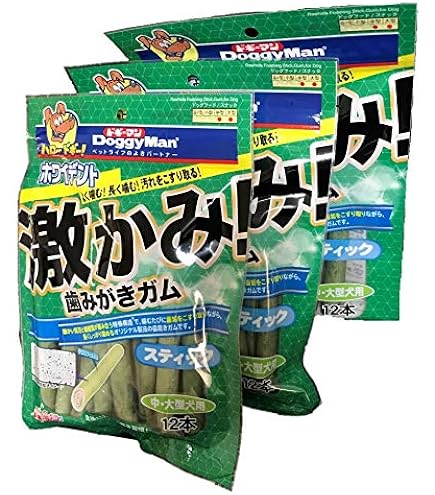 Amazon.co.jp: （まとめ買い）ドギーマン 激かみ！歯みがきガム