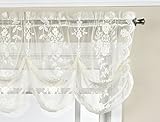 High Quality Sterling Lace Balloon Valance Ivory