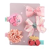 Tonsee 五個セット キッズ ヘアークリップ 子供用 可愛い ヘアピン ベビー 髪飾り 髪留め ヘアアクセサリー (I)