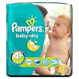 Pampers Baby Dry Size 4+ Maxi Plus 9-20kg (24) - Pack of 6 by Pampers