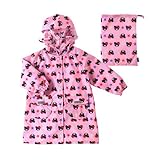 ダブルB(mikihouse) お顔総柄☆レインコート（雨カッパ） Ｌ(110-120cm) ピンク（08）