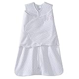 Halo Sleepsack 100% Cotton Adjustable Swaddle (Newborn, Pink/Grey Dot) by Halo