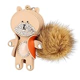 キーホルダー かわいい キーチェーン バッグチャーム ベアくま形 ファー キラキラ 誕生日 記念日 プレゼント