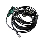 (CHOUCHOU) 散水 ミストシャワー ホース 5ｍ ノズル １０個 水やり ガーデニング (5ｍ)