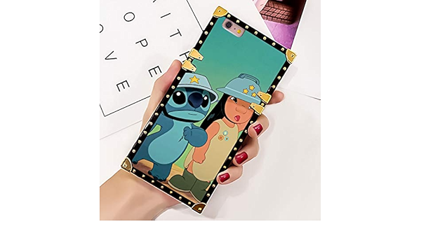 Amazon ディズニー コレクション ステッチ 壁紙ケース Iphone 6 Plus用 Iphone 6s Plus 高級スクエアエッジ 電話カバー ショックバンパー マルチカラー Aol1077 Fua8 Hmp5761 ケース カバー 通販