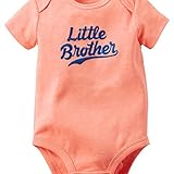 カーターズ Carter's ボディスーツ 半袖 綿60% ポリエステル40% Neon Little Brother Bodysuit 6M (61-67cm)