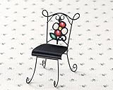 飾るインテリア 丸和貿易 ブリエット ミニチェアー フラワーブラック 400638101