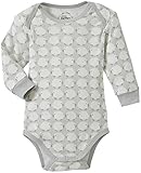 Giggle Unisex Baby Sheep Lap Shoulder Bodysuit - Grey - 3-6 Months [並行輸入品]