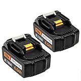 Enermall（2個セット）マキタ18v バッテリー18vバッテリーマキタ18v互換バッテリー BL1860 6000mAh リチウムイオン電池 BL1830 BL1840 BL1850 BL186