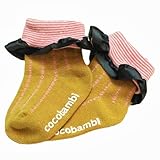 【ｃｏｃｏｂａｍｂｉ】クルーソックス　イエロー　9-15cm