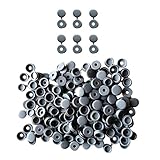 Flameer 約100個　折りたたみ　プラスチック　ヒンジ付き　ネジカバー　スナップキャップ　M3 / 4/5ネジ　デコレーション　全3色 - グレー