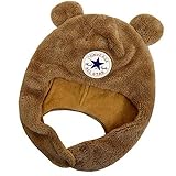 CONVERSE(コンバース) ニットキャップ ニット耳付き 帽子 冬用帽子 防寒帽子 くまさんpo-168-412802z ベージュ