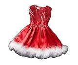 Candykids　子供クリスマス　ベビー 衣装ガールズ　ワンピース　キッズ コスチューム (130cm)