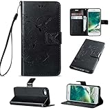 UNEXTATI iPhone 7 Plus ケース 手帳型 保護 ケース 高品質 PU レザー ストラップ付き カード収納ケース カバー 耐衝撃 スタンド機能 付き Apple iPhone 7 P