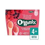 有機フルーツの様々なパックアップル＆カシス/リンゴ＆ラズベリー4×100グラム (Organix) - Organix Organic Fruit Variety Pack Apple & Black