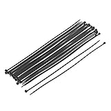 uxcell　ナイロンケーブルタイ　ネットワーク　ワイヤ　コード　ストラップラップ　黒　3 x 295mm　35本入り