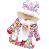 女の子 コート ジャケット 赤ちゃん 冬 コットン 暖かい