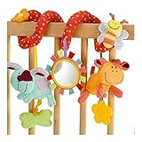 動物Handbells DevelopmentalトイベッドベルRattle Soft Toys for Baby