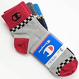 (チャンピオン)Champion ジュニア ノンパイル 切替 ショートレングスソックス 3足組 HJ (040)シルバーグレー 19-24cm CBSCG301