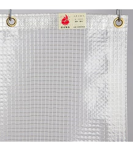 Amazon｜TOMOYASU ビニールカーテン 透明 糸入り FT14 ▽幅200cm ▽丈