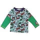 CHILD CHAMP(チャイルド チャンプ) 10/-天竺チョイ悪柄レイヤード長袖Tシャツ 110cm /グリーン NO.C-86151106