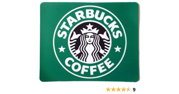 Amazon Co Jp Starbucks スターバックス 旧ロゴ 角型 マウスパッド パソコン 周辺機器