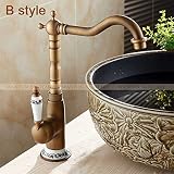 WANFAN360度ロテーション真鍮キッチン蛇口_style-B