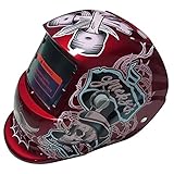 工具　溶接用　保護用品　ヘルメット　かぶと　作業用　工業用　バギーモーガ　レッド