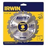 IRWIN Tools MARATHON Carbide Cordless Circular Saw Blade, 6 1/2-Inch, 18T (14020) [並行輸入品]
