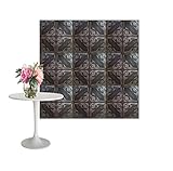 ブラックシルバー花壁天井パネル8個パックタイルCovers 21.53 Square Feets Textured Decorative Visual寝室テレビ壁リビングルーム