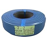テイコク ビニルキャブタイヤコード VCTF 3CX2SQ 灰色 100m巻